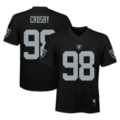 Maxx Crosby Las Vegas Raiders Youth Replica Player Jersey Black - NFL