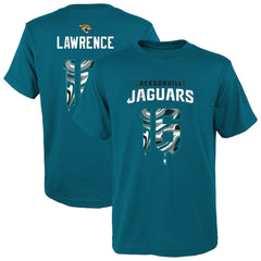 Trevor Lawrence Jacksonville Jaguars Youth Mainliner Drip Player Name & Number T-Shirt Teal - NFL