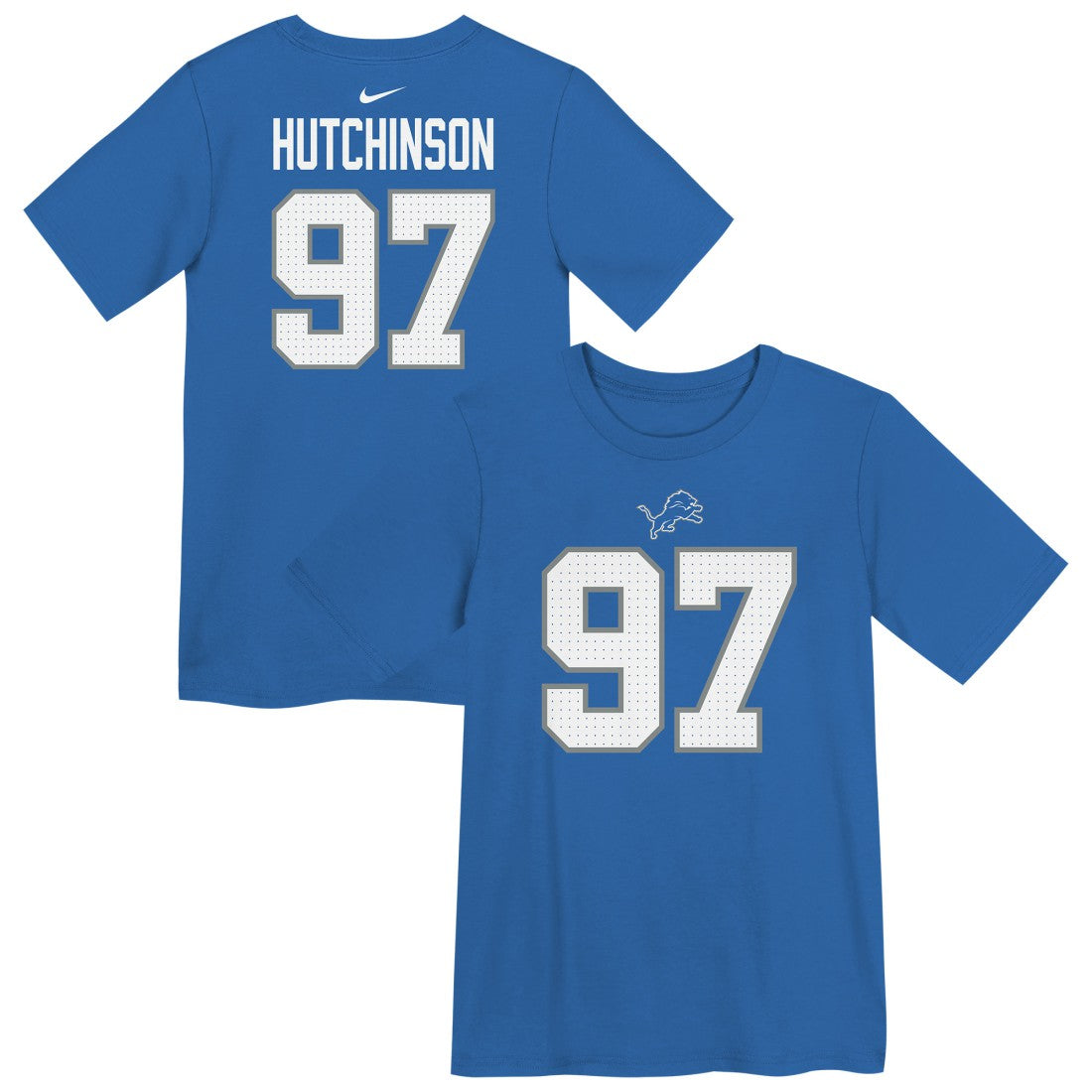 Aidan Hutchinson Detroit Lions Preschool Player Name & Number T-Shirt Blue - Nike