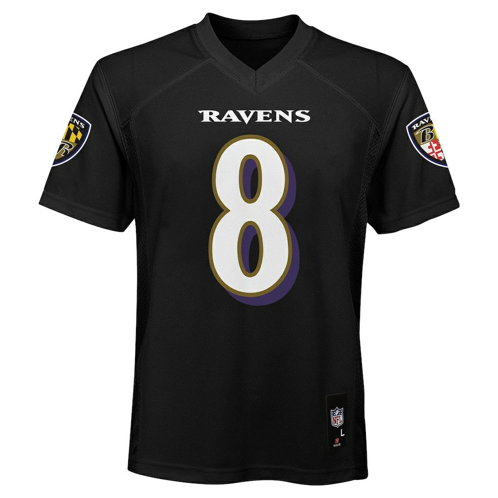 Lamar Jackson Baltimore Ravens Preschool Replica Player Jersey Black - NFL