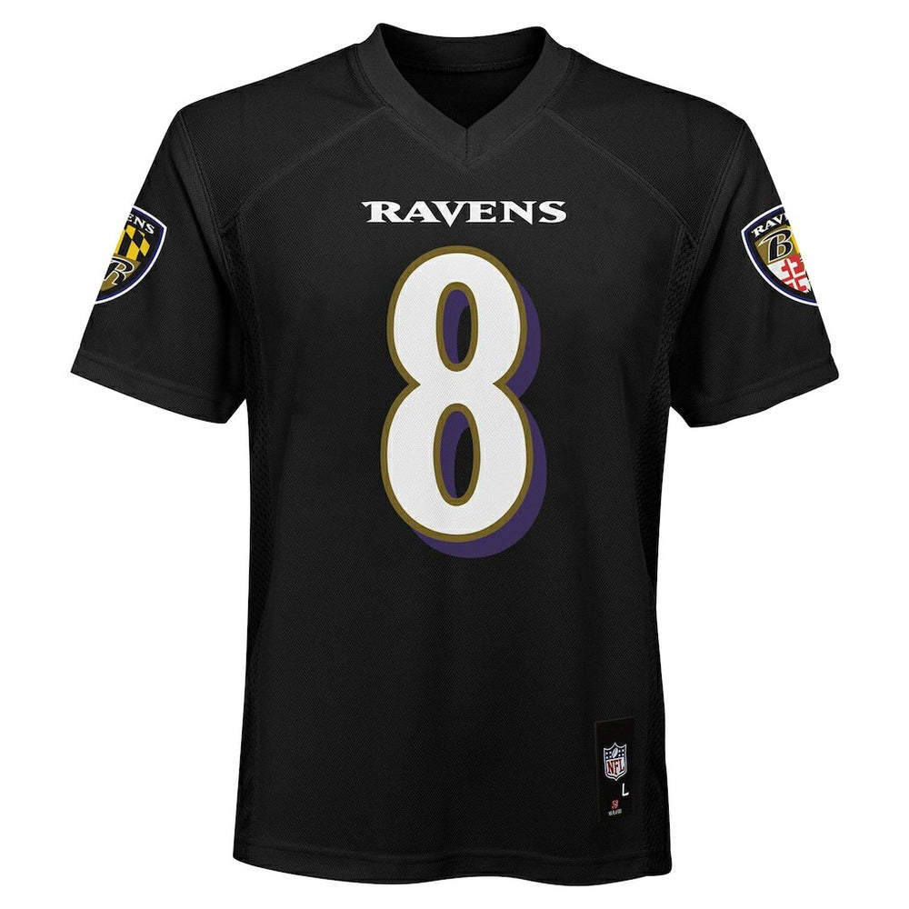 Lamar Jackson Baltimore Ravens Preschool Replica Player Jersey Black - NFL