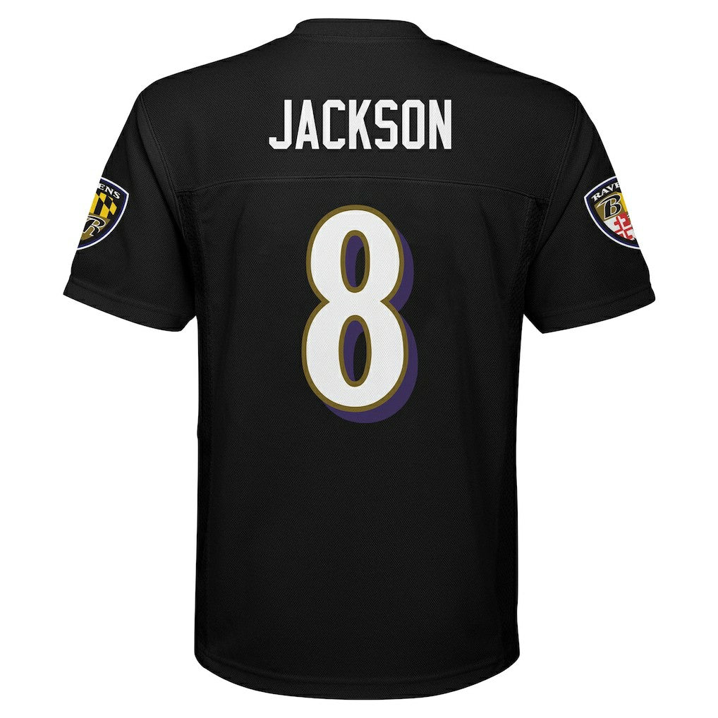 Lamar Jackson Baltimore Ravens Preschool Replica Player Jersey Black - NFL