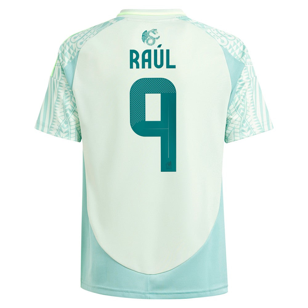 Adidas Raul Jimenez Mexico National Team Youth 2024 Away Replica Player Jerseys - Green