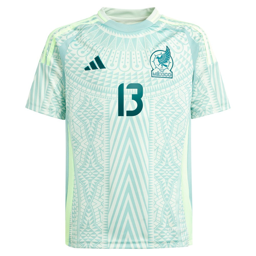Adidas Guillermo Ochoa Mexico National Team Youth 2024 Away Replica Player Jerseys - Green