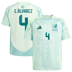 Adidas Edson Alvarez Mexico National Team Youth 2024 Away Replica Player Jerseys - Green