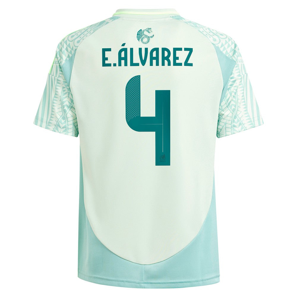 Adidas Edson Alvarez Mexico National Team Youth 2024 Away Replica Player Jerseys - Green