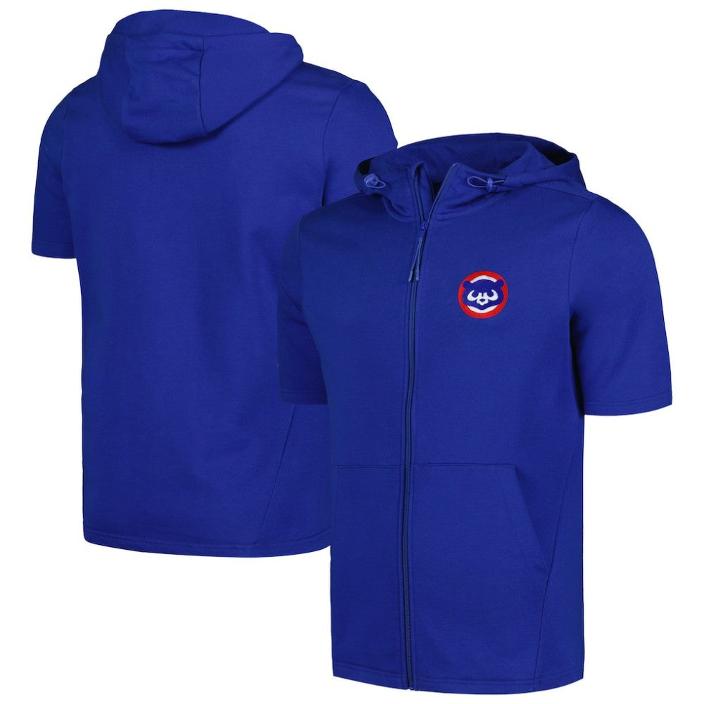 Chicago Cubs Levelwear Recruit Short Sleeve Full-Zip Hoodie Sale