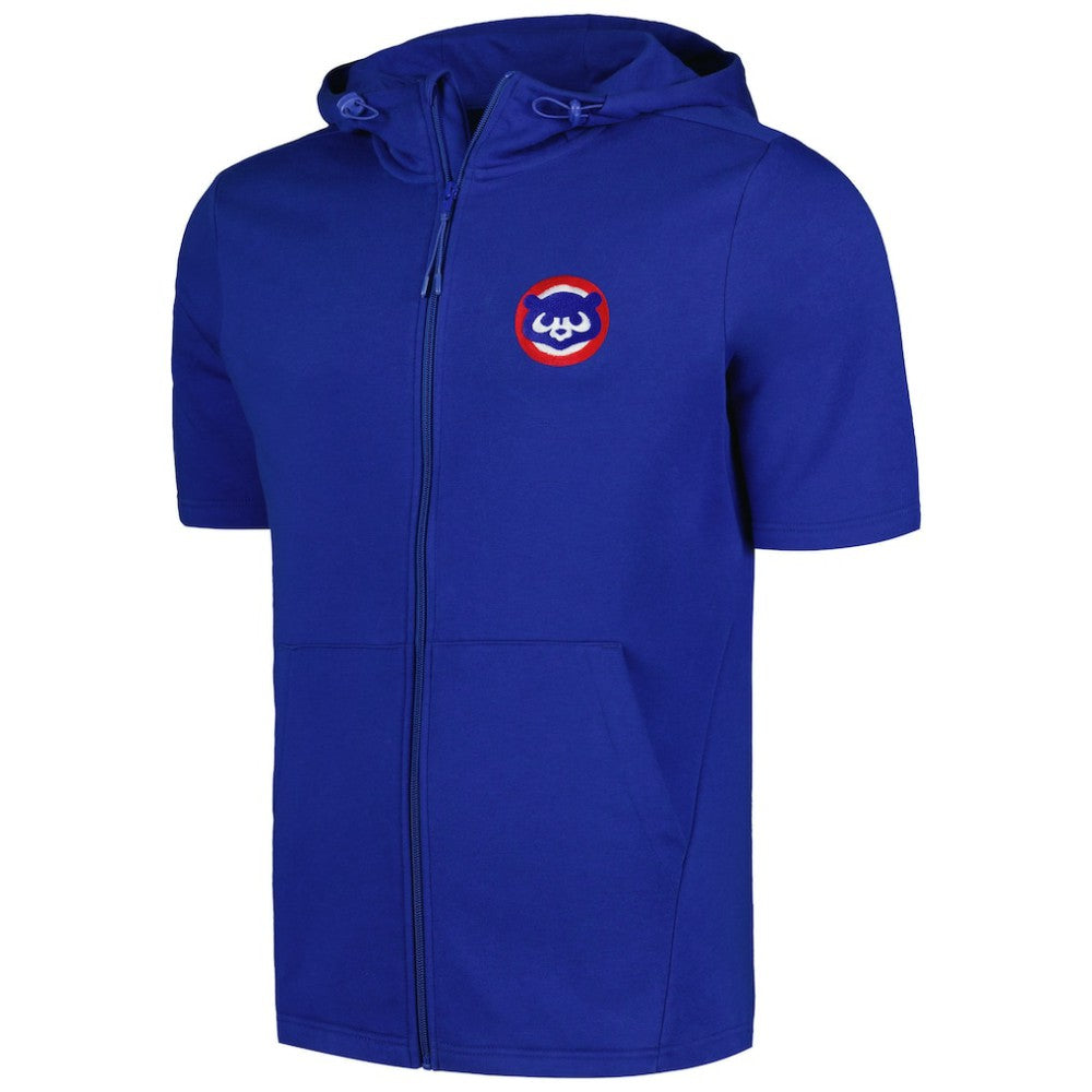 Chicago Cubs Levelwear Recruit Short Sleeve Full-Zip Hoodie Sale