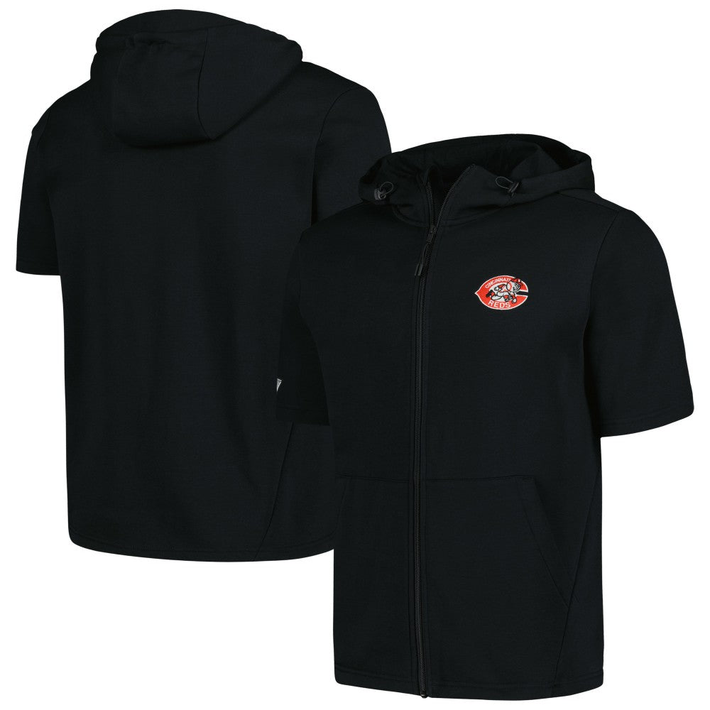 Cincinnati Reds Levelwear Recruit Short Sleeve Full-Zip Hoodie for sale