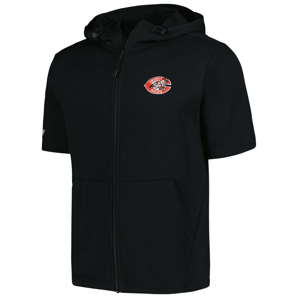 Cincinnati Reds Levelwear Recruit Short Sleeve Full-Zip Hoodie for sale