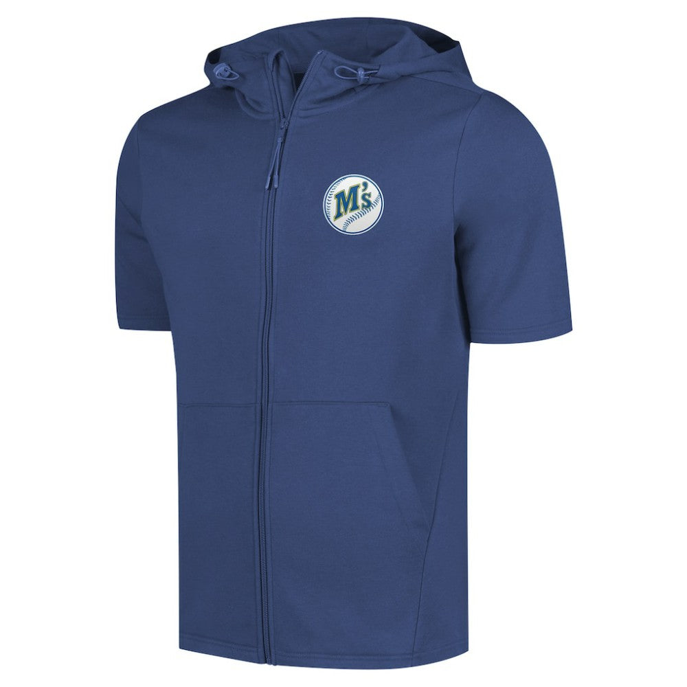 Seattle Mariners Levelwear Recruit Short Sleeve Full-Zip Hoodie Online