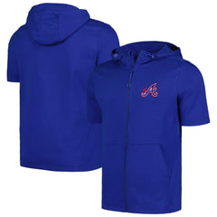 Atlanta Braves Levelwear Recruit Short Sleeve Full-Zip Hoodie for sale