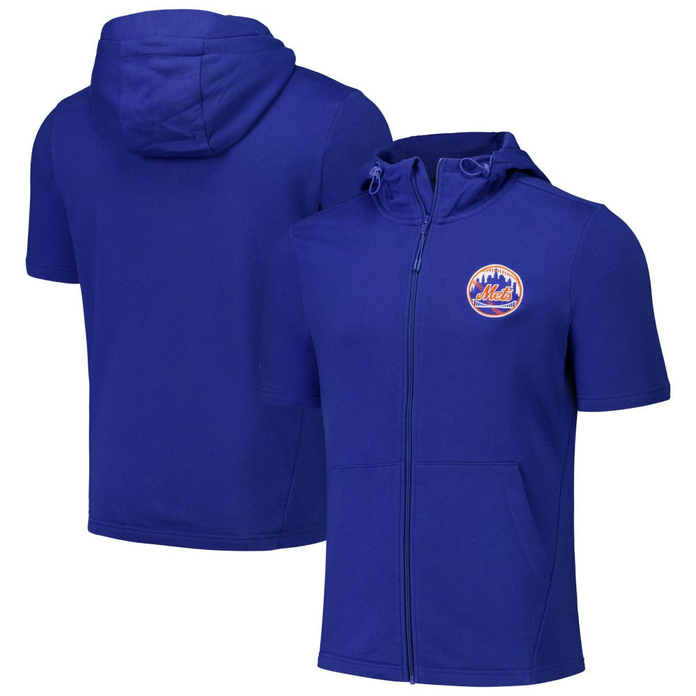 New York Mets Levelwear Recruit Short Sleeve Full-Zip Hoodie Sale