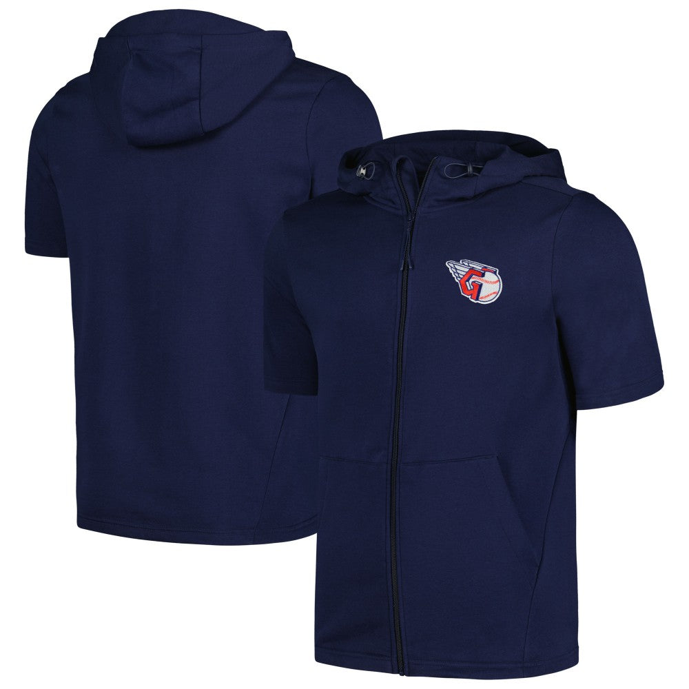 Cleveland Guardians Levelwear Recruit Short Sleeve Full-Zip Hoodie Online