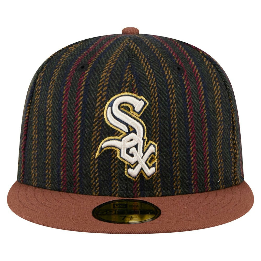 Chicago White Sox New Era Vintage Herringbone 59FIFTY Fitted Hat Clearance