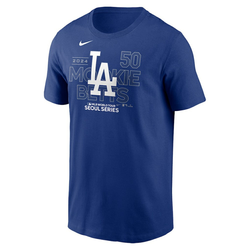 Mookie Betts Los Angeles Dodgers Nike 2024 MLB World Tour Seoul Series Player Name & Number Event Stack T-Shirt for sale