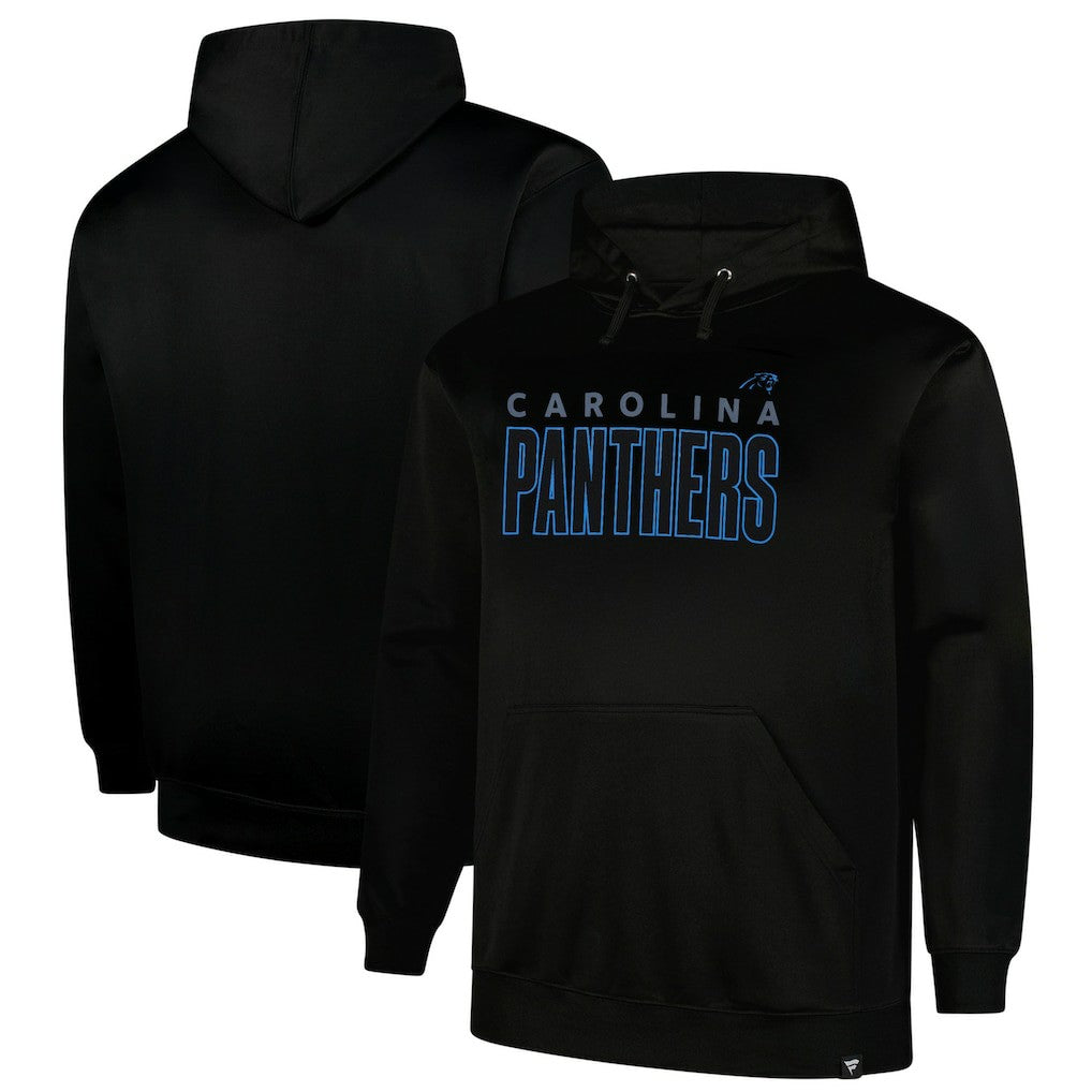 Carolina Panthers Big & Tall Fleece Pullover Hoodie Black - Fanatics