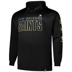 New Orleans Saints Big & Tall Fleece Pullover Hoodie Black - Fanatics