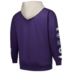 Dallas Cowboys Big & Tall Patched Out Pullover Hoodie Purple - Fanatics