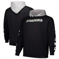 Las Vegas Raiders Big & Tall Patched Out Pullover Hoodie Black - Fanatics