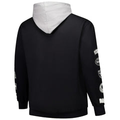 Las Vegas Raiders Big & Tall Patched Out Pullover Hoodie Black - Fanatics