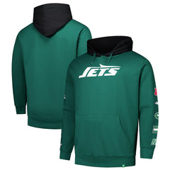 New York Jets Big & Tall Patched Out Pullover Hoodie Green - Fanatics