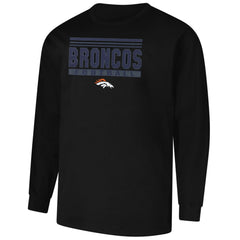 Denver Broncos Profile Big & Tall Pop Long Sleeve T-Shirt Black - NFL