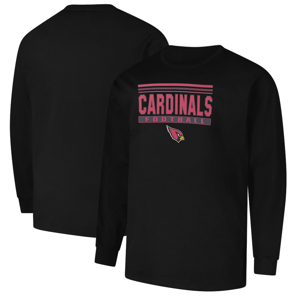 Arizona Cardinals Profile Big & Tall Pop Long Sleeve T-Shirt Black - NFL