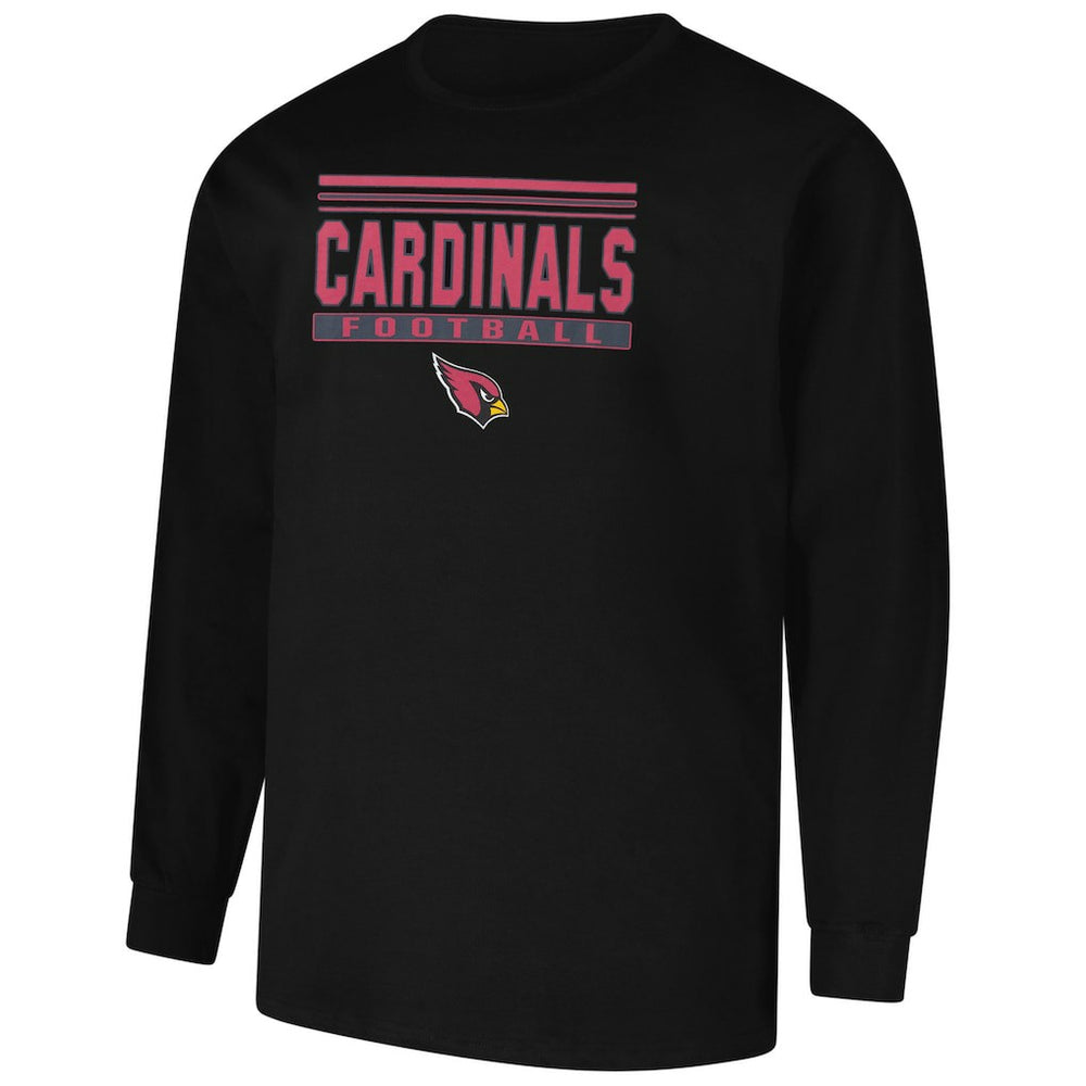 Arizona Cardinals Profile Big & Tall Pop Long Sleeve T-Shirt Black - NFL