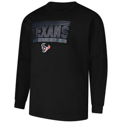 Houston Texans Profile Big & Tall Pop Long Sleeve T-Shirt Black - NFL
