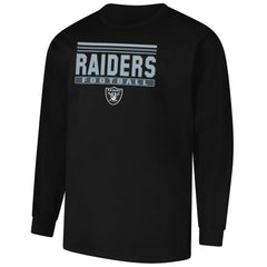 Las Vegas Raiders Profile Big & Tall Pop Long Sleeve T-Shirt Black - NFL
