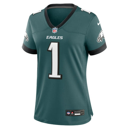 Jalen Hurts Philadelphia Eagles Women's Team Game Jersey - Midnight Green | NFL Jerseys