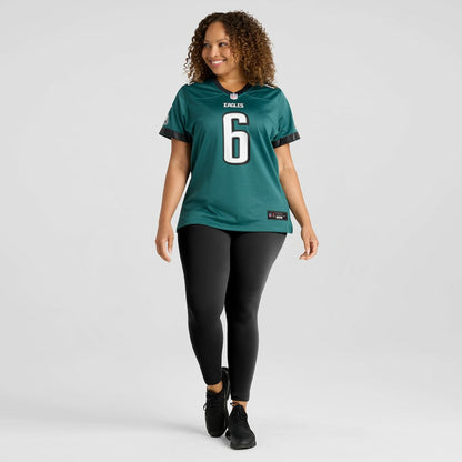 DeVonta Smith Philadelphia Eagles Women's Team Game Jersey - Midnight Green | NFL Jerseys