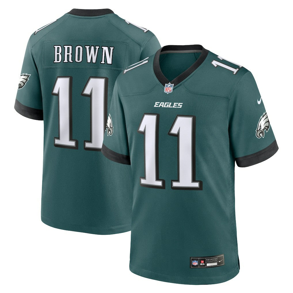 A.J. Brown Philadelphia Eagles Team Game Jersey Midnight Green - Nike