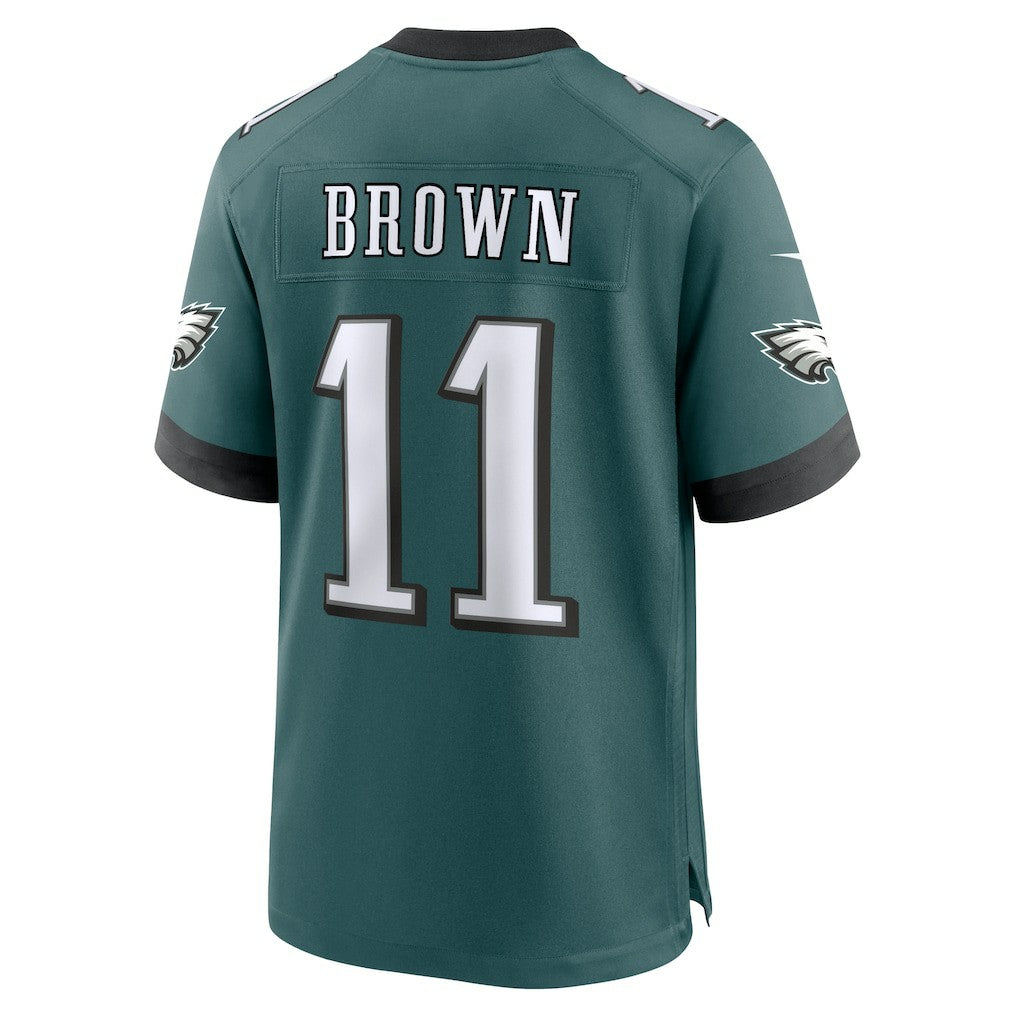 A.J. Brown Philadelphia Eagles Team Game Jersey - Midnight Green | NFL Jerseys