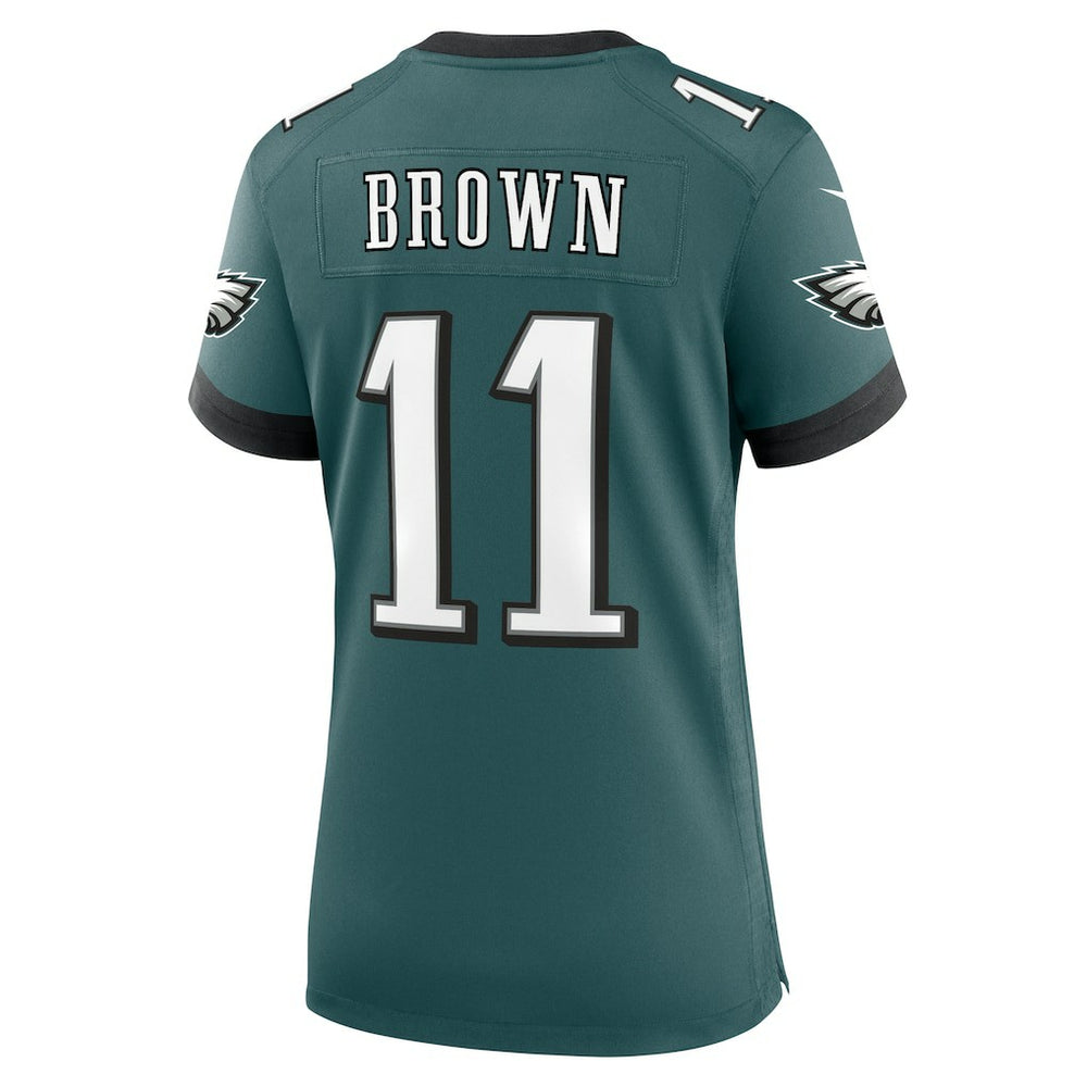 A.J. Brown Philadelphia Eagles Women's Team Game Jersey Midnight Green - Nike