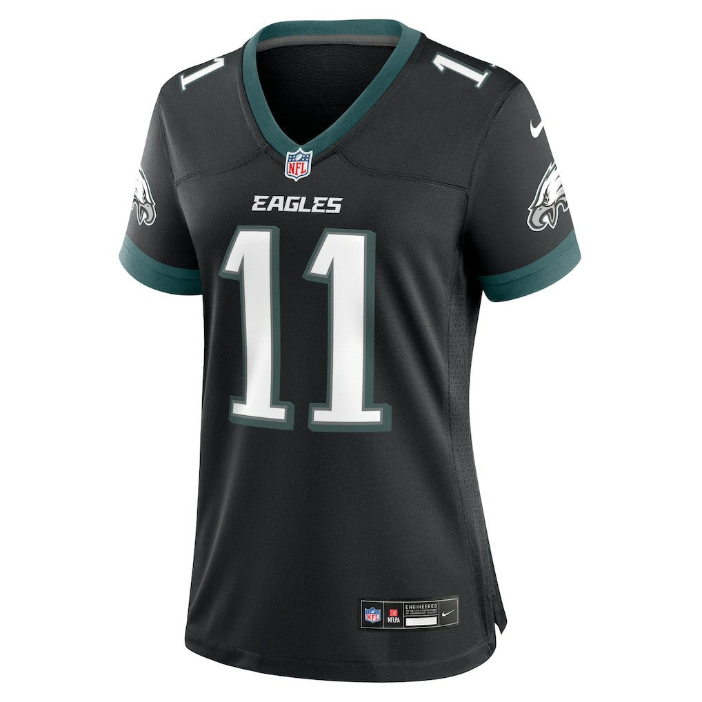 A.J. Brown Philadelphia Eagles Women's Alternate Game Jersey - Black | NFL Jerseys