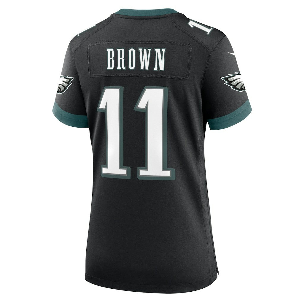 A.J. Brown Philadelphia Eagles Women's Alternate Game Jersey - Black | NFL Jerseys