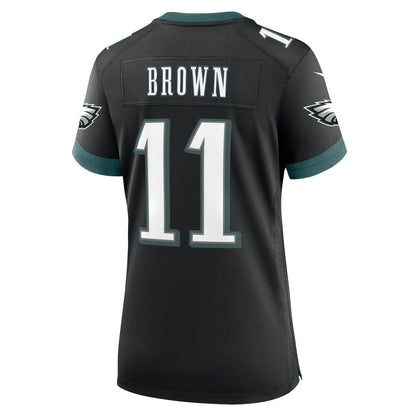A.J. Brown Philadelphia Eagles Women's Alternate Game Jersey - Black | NFL Jerseys