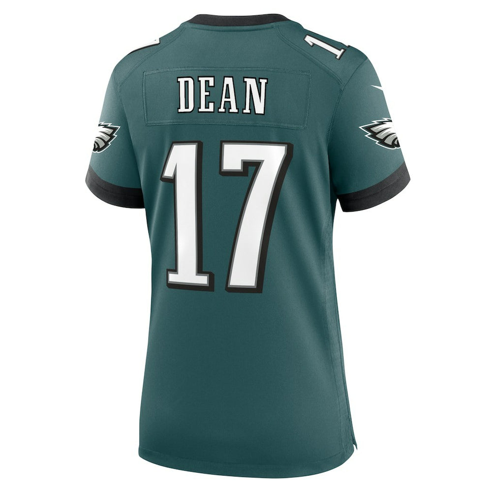 Nakobe Dean Philadelphia Eagles Women's Team Game Jersey Midnight Green - Nike