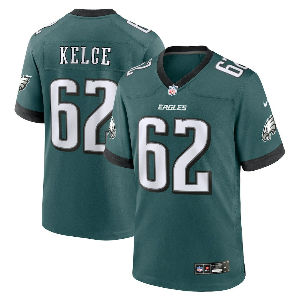 Jason Kelce Philadelphia Eagles Team Game Jersey Midnight Green - Nike