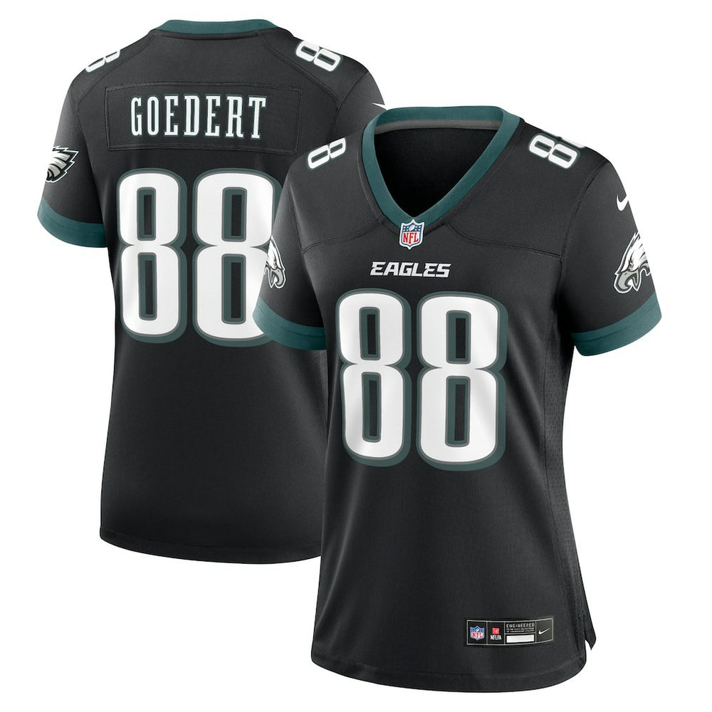 Dallas Goedert Philadelphia Eagles Women's Alternate Game Jersey Black - Nike