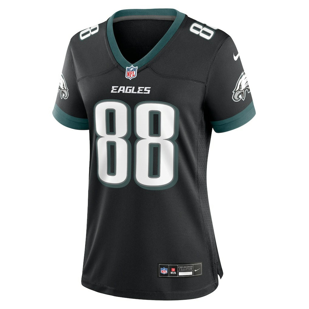 Dallas Goedert Philadelphia Eagles Women's Alternate Game Jersey Black - Nike