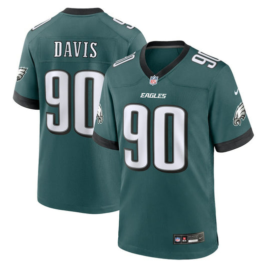 Jordan Davis Philadelphia Eagles Team Game Jersey - Midnight Green | NFL Jerseys