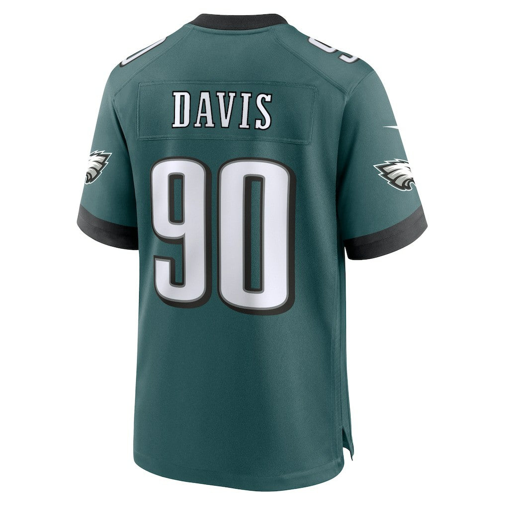 Jordan Davis Philadelphia Eagles Team Game Jersey - Midnight Green | NFL Jerseys