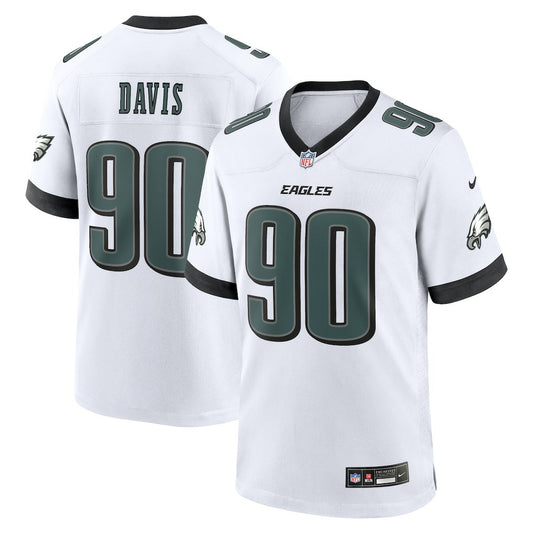 Jordan Davis Philadelphia Eagles White Game Jersey - White | NFL Jerseys