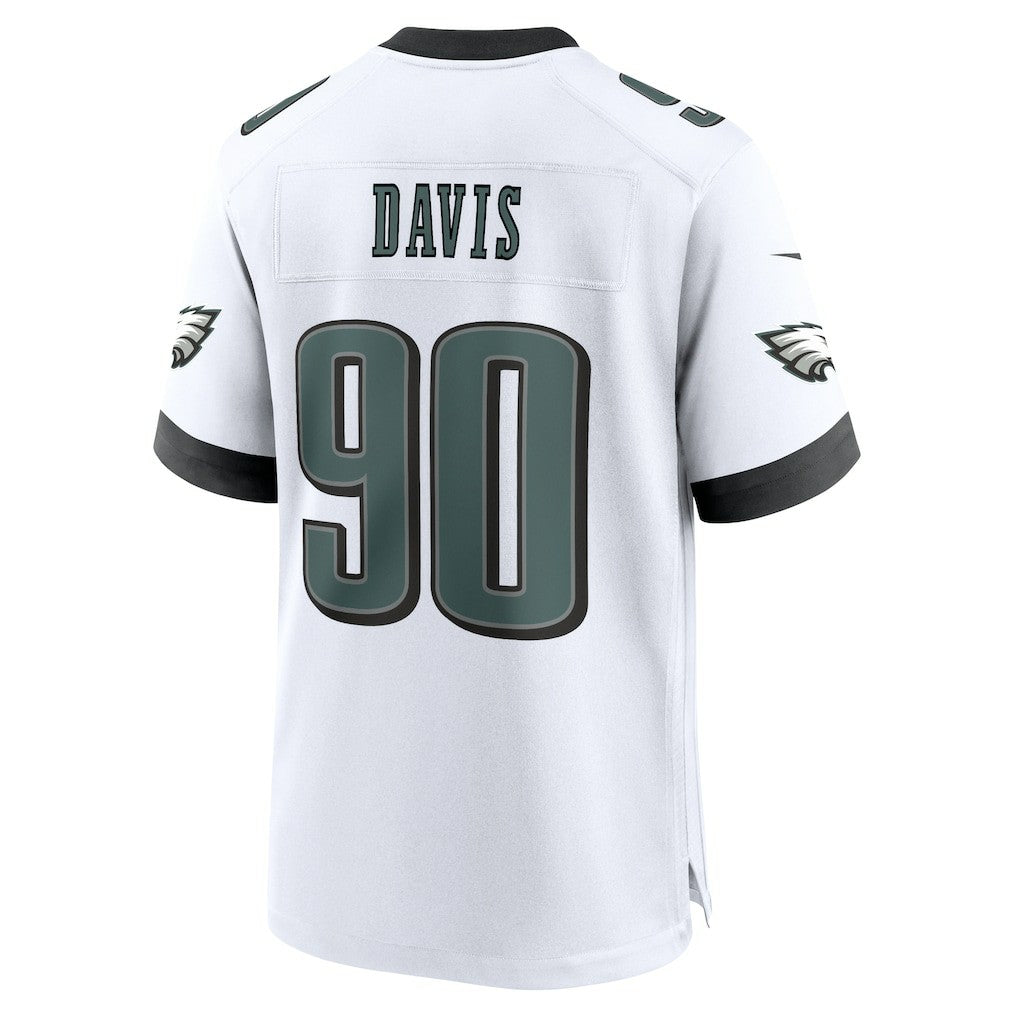 Jordan Davis Philadelphia Eagles White Game Jersey White - Nike