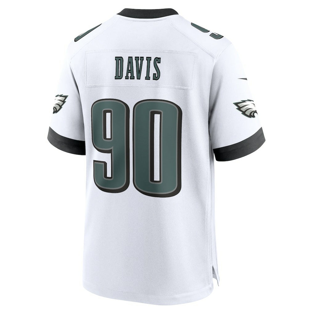 Jordan Davis Philadelphia Eagles White Game Jersey White - Nike
