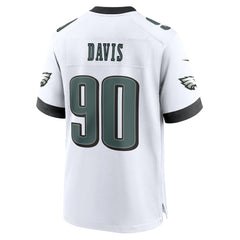 Jordan Davis Philadelphia Eagles White Game Jersey White - Nike