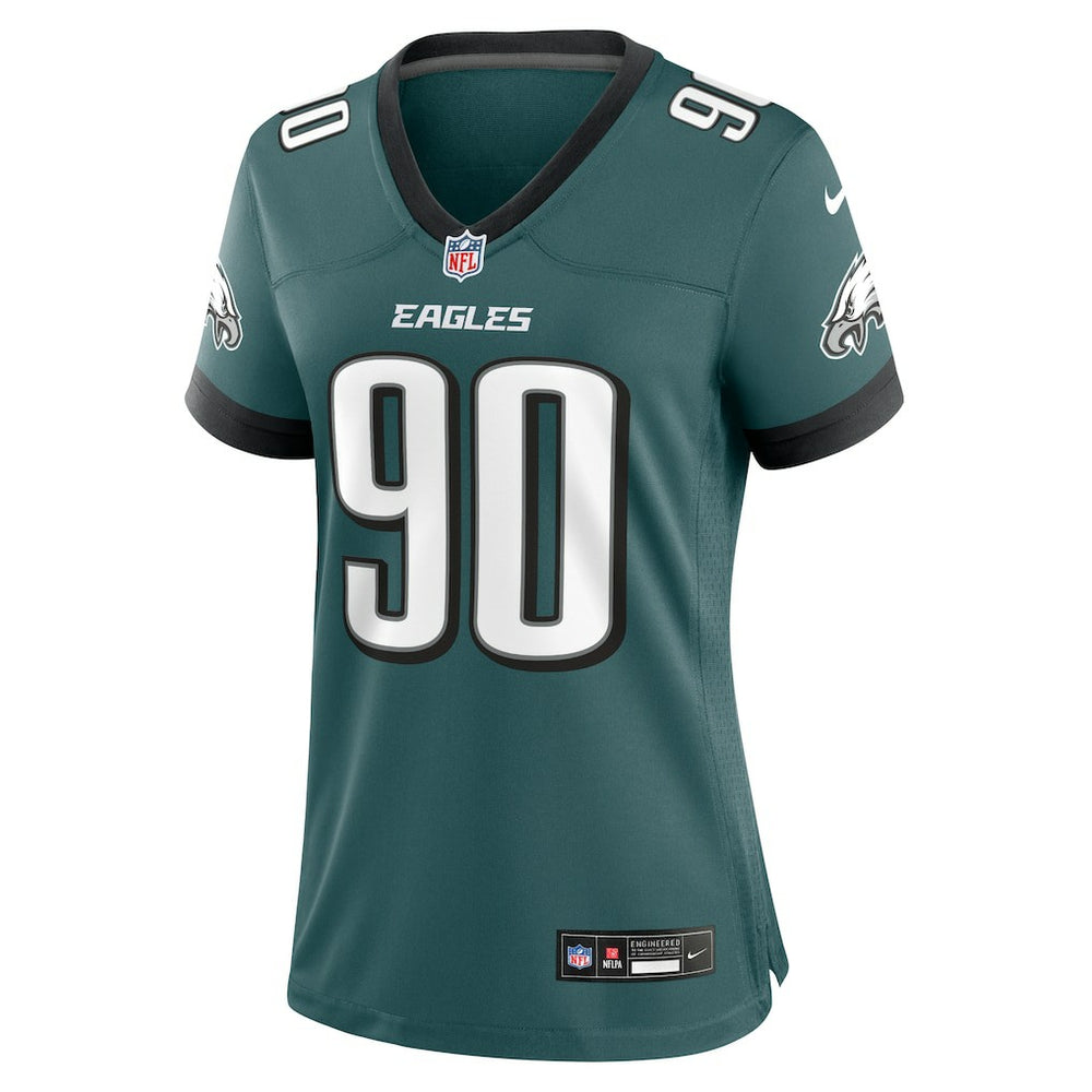 Jordan Davis Philadelphia Eagles Women's Team Game Jersey Midnight Green - Nike